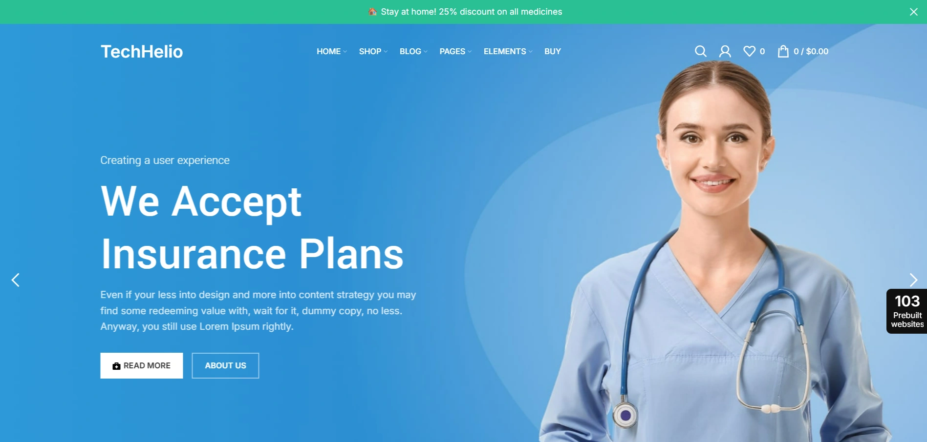 Hospital Website Designed by TechHelio in Sikar