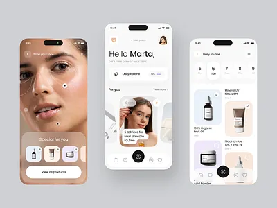 Natural Glow Beauty Android Application Designed by TechHelio in Sikar